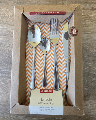 Judge lincoln 24pc cutlery - judge,