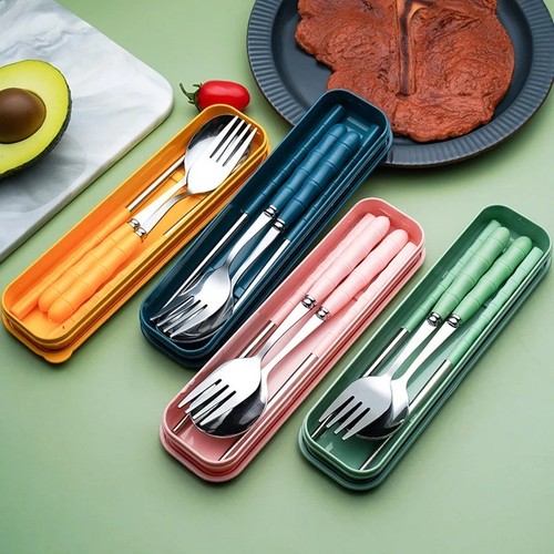 3pc stainless steel - stainless, travel