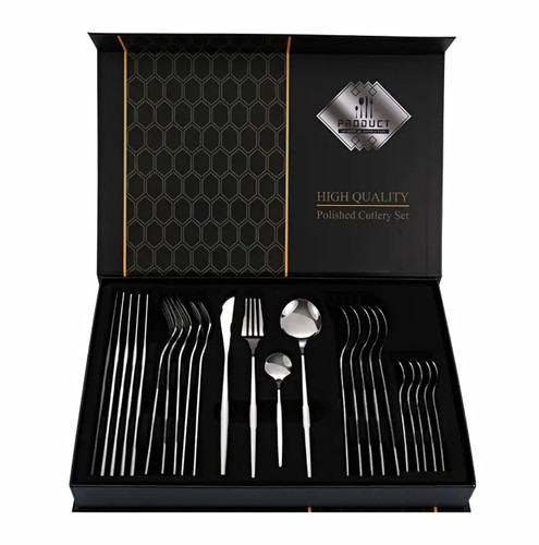 30pc polished stainless - polished, steel