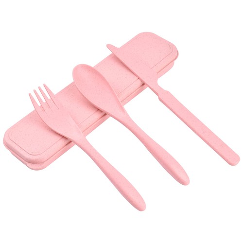 Plastic travel cutlery - plastic, set