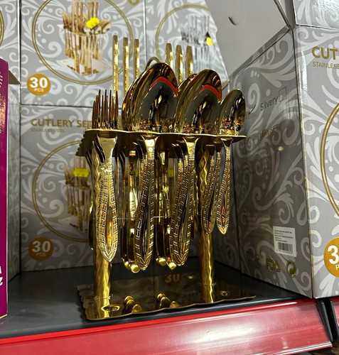 30pc gold polished - 30pc, stainless