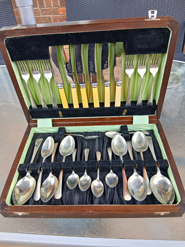 Stainless steel cutlery set - steel,