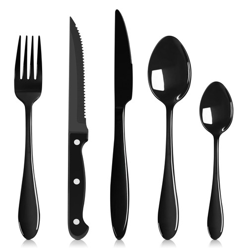 Haware black cutlery set - haware,
